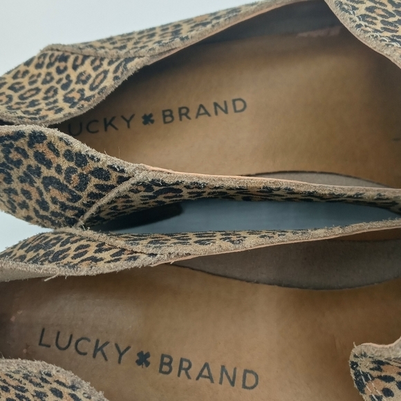 Lucky Brand Cahill Cheetah Print Soft Genuine Leather Upper Loafers 6 - Picture 6 of 9